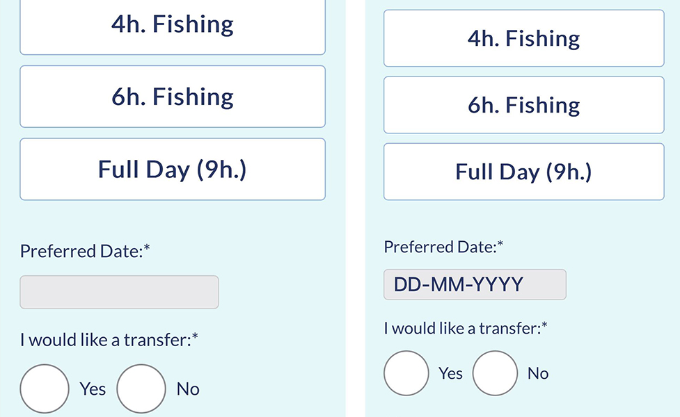 Improving Date Field Usability in Booking Forms for Mobile Users