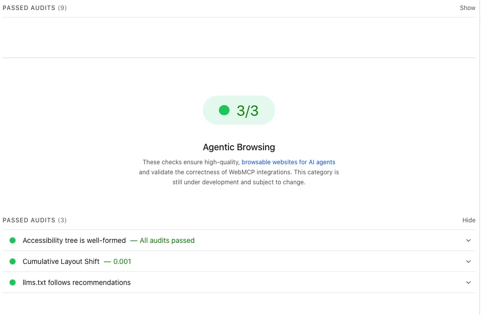 Agentic Browsing information guide